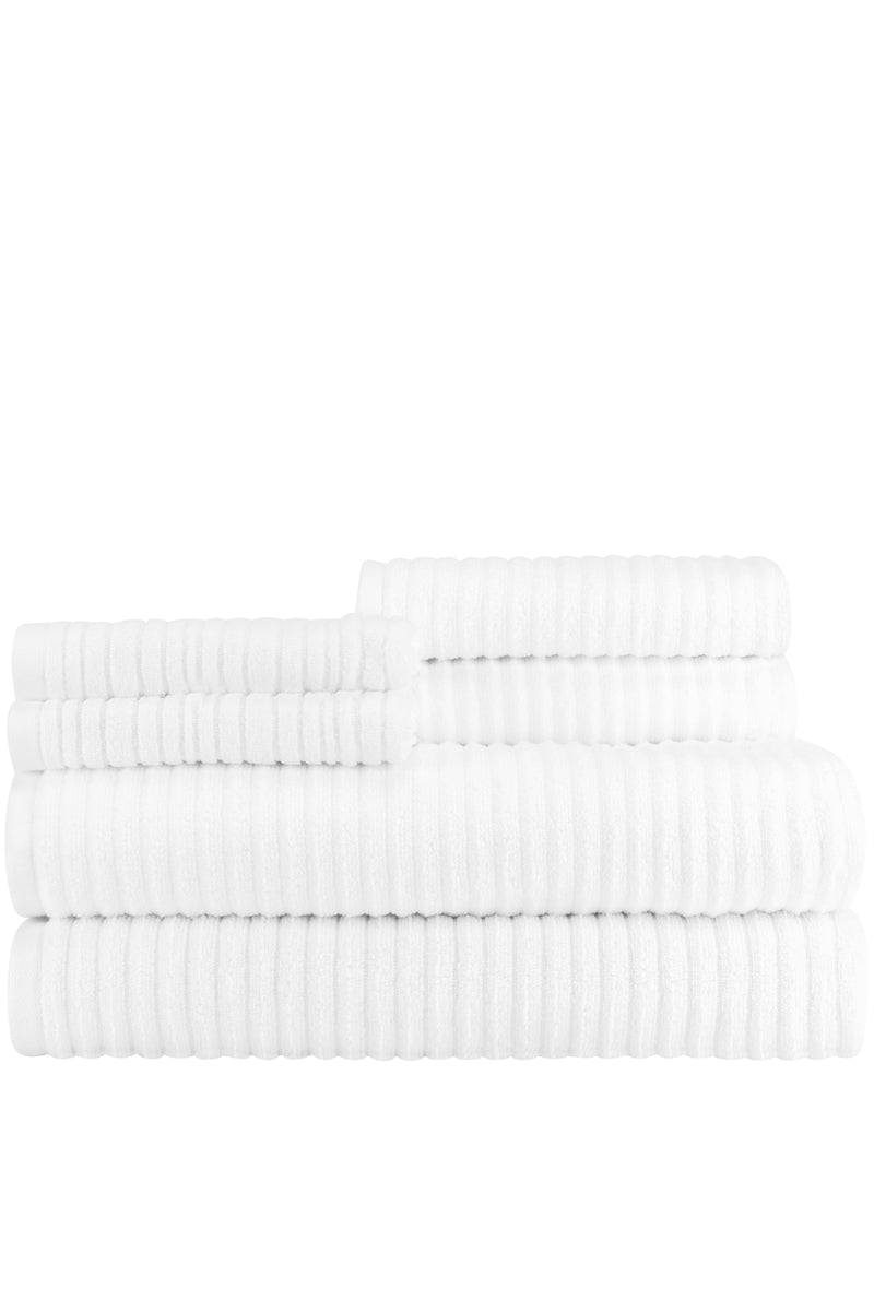 Ribbed Towel White