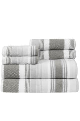 Caro Home Emma Ivory Linen 6 Pc. Towel Set, Bath Towels, Household