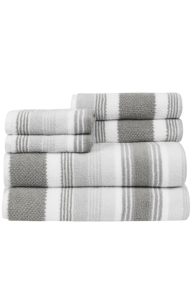 CARO Home: Montauk 6-Piece Towel Set incl. 2 bath, hand & wash towels – CARO  HOME