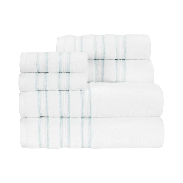 CHATEAU HOME COLLECTION 4 Pack Navy Luxury Bath Towels, 100