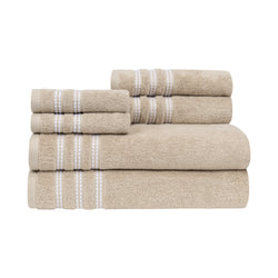 Sabina 6-Piece Towel Set: The Solid with a Twist