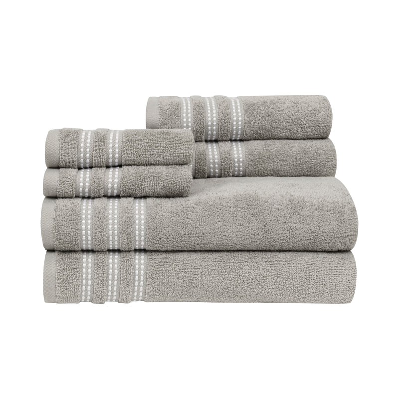 Sabina 6-Piece Towel Set: The Solid with a Twist