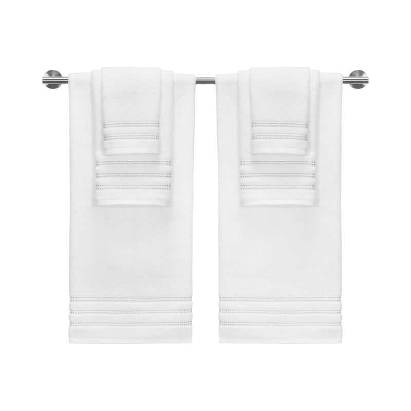 Caro Home Bel Aire 6 Piece Casual Linen Towel Set